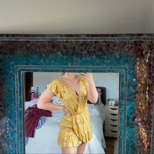 american eagle floral romper